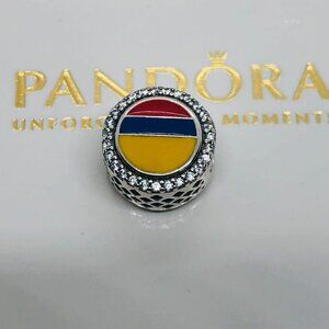 ✨🔥Pandora Colombia Flag Bead Charm Travel Charm |S925 Sterling Silver Jewelry